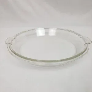VINTAGE Pyrex 686C A-Z Clear Pie Plate Baking Dish Pan Replacement Lid 